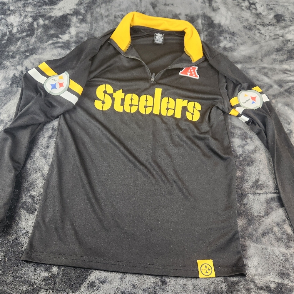 Pittsburgh Steelers Black and Yellow Long Sleeve Shirt